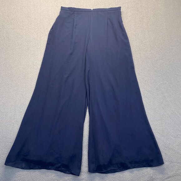 S.Levine‎ Women Zipper Pants Size Large Blue Stretch USA Made,Wide Leg - Picture 15 of 15